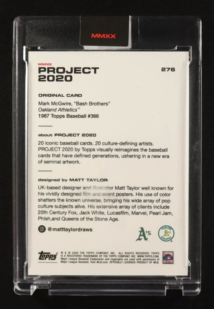 Mark McGwire 2020 Topps Project 2020 #276 at PristineAuction.com Mark McGwire 2020 Topps Project 2020 #276 at PristineAuction.com