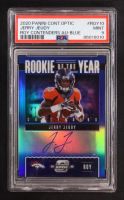 Jerry Juedy 2020 Panini Contenders Rookie Of The Year Optic Blue Autographs #ROY-10 RC #08/75 (PSA 9) at PristineAuction.com