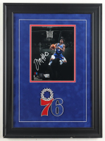Tyrese Maxey Signed 76ers Custom Framed Photo Display (Fanatics) at PristineAuction.com