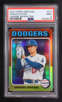 Shohei Ohtani 2024 Topps Heritage Chrome Refractors #371 #351/575 (PSA 9) at PristineAuction.com