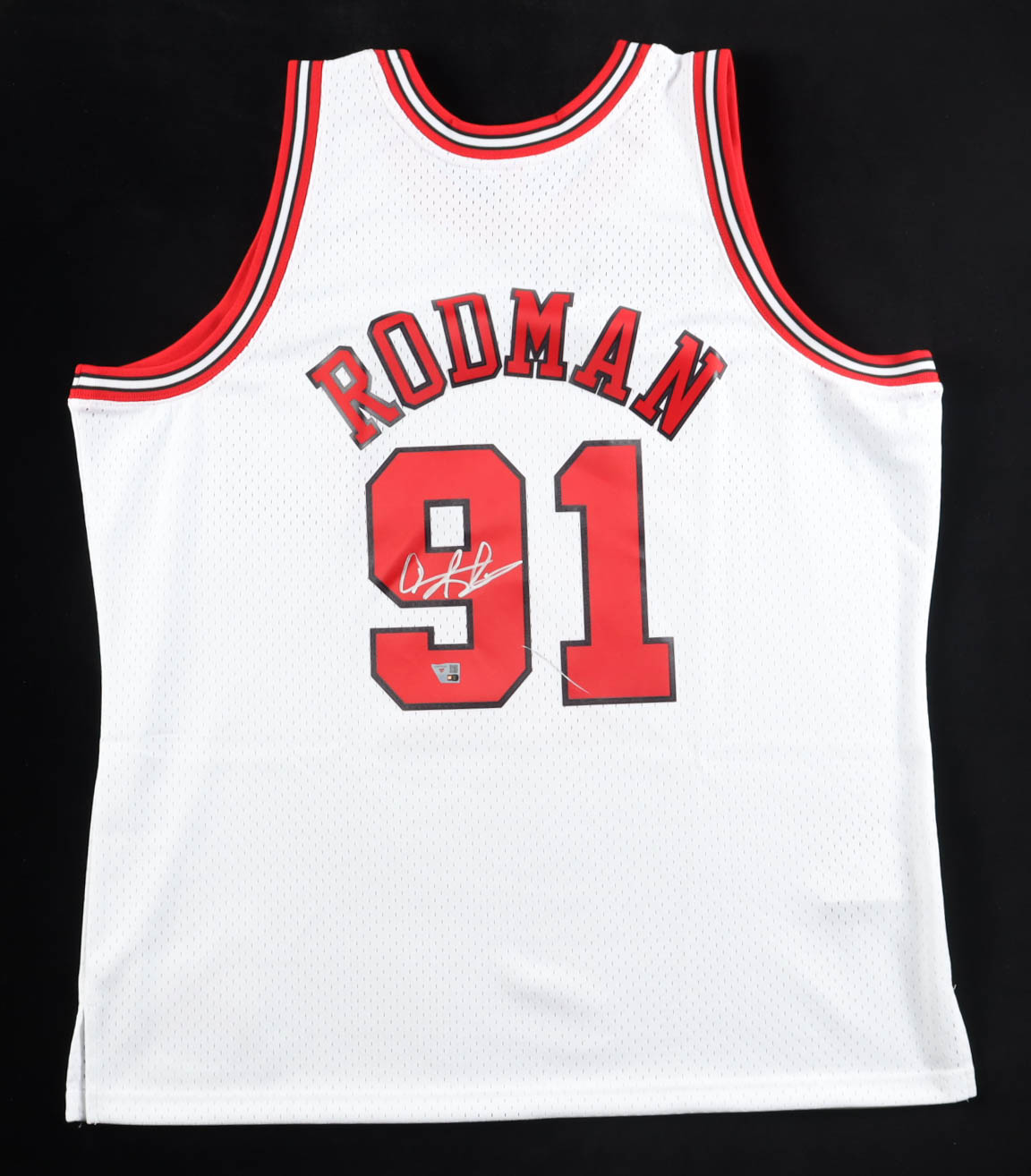 Dennis Rodman Signed Bulls Mitchell & Ness Authentic Jersey (Fanatics) at PristineAuction.com Dennis Rodman Signed Bulls Mitchell & Ness Authentic Jersey (Fanatics) at PristineAuction.com