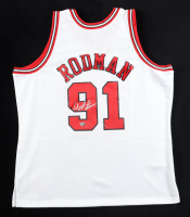 Dennis Rodman Signed Bulls Mitchell & Ness Authentic Jersey (Fanatics) at PristineAuction.com