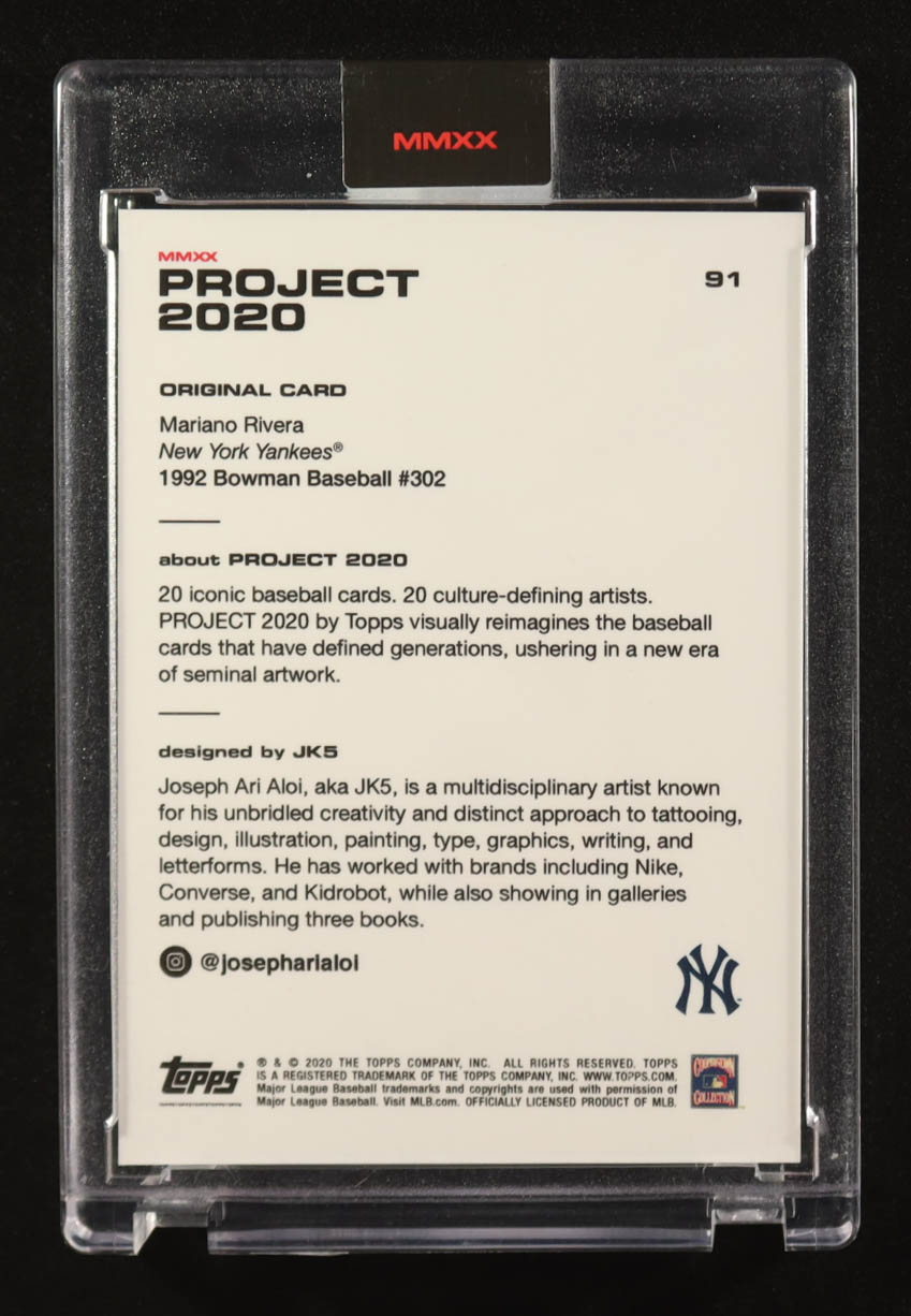 Mariano Rivera 2020 Topps Project 2020 #91 at PristineAuction.com Mariano Rivera 2020 Topps Project 2020 #91 at PristineAuction.com