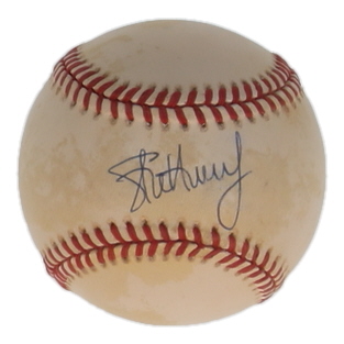 Steve Avery Signed ONL Baseball (JSA) at PristineAuction.com Steve Avery Signed ONL Baseball (JSA) at PristineAuction.com
