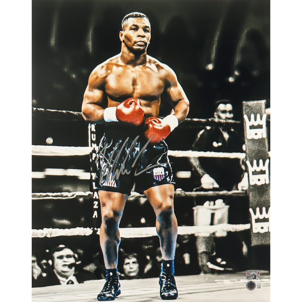 Mike Tyson Signed 16x20 Photo (Beckett & Tyson) at PristineAuction.com