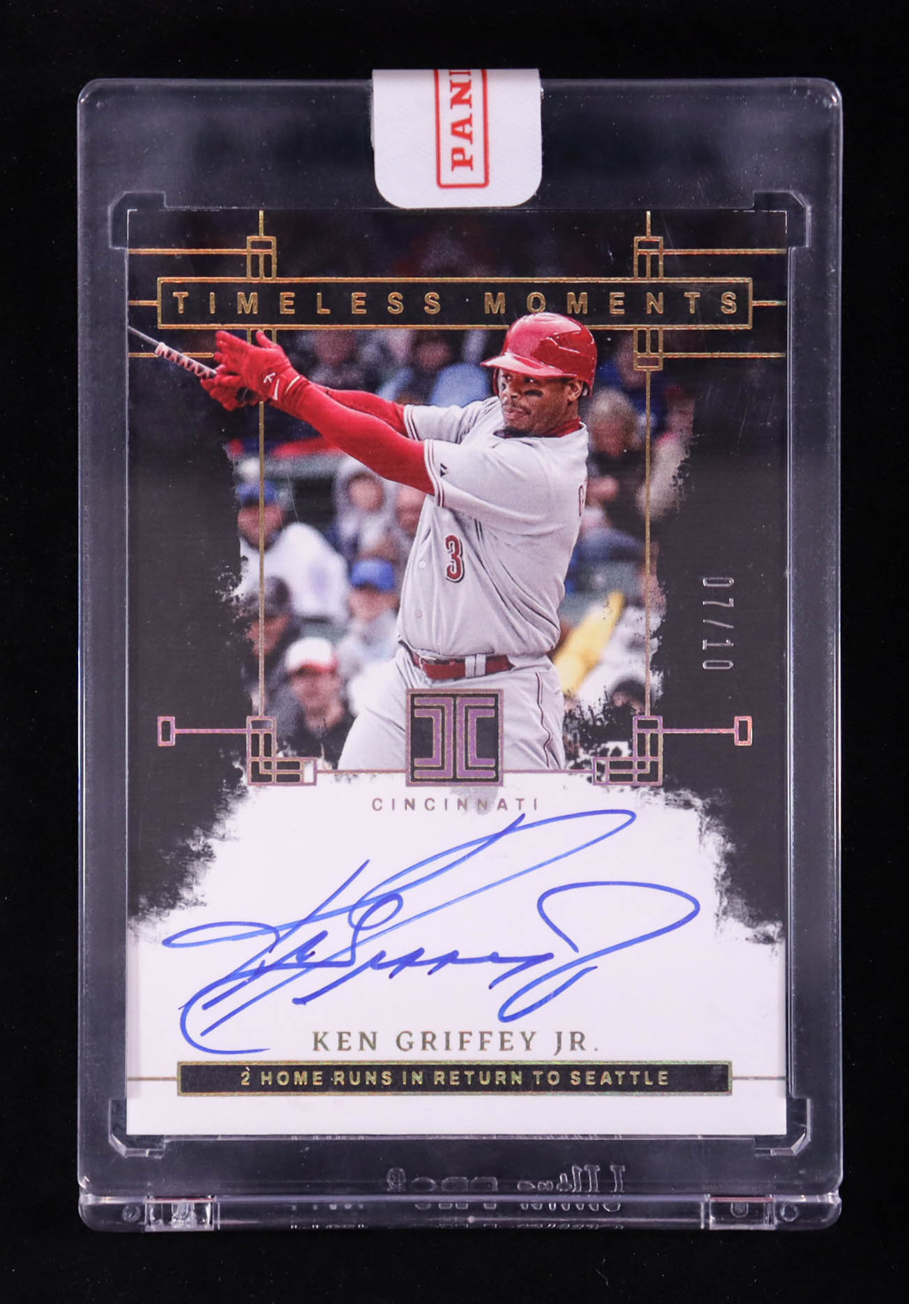 Ken Griffey Jr. 2024 Panini Impeccable Timeless Moments Signatures Holo Gold #22 #7/10 at PristineAuction.com Ken Griffey Jr. 2024 Panini Impeccable Timeless Moments Signatures Holo Gold #22 #7/10 at PristineAuction.com