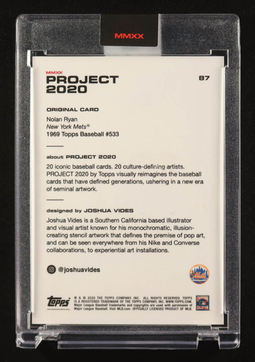 Nolan Ryan 2020 Topps Project 2020 #87 at PristineAuction.com Nolan Ryan 2020 Topps Project 2020 #87 at PristineAuction.com