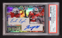 Treveyon Henderson / Emeka Egbuka 2022 Leaf Pro Set Metal College Connections Snake Skin Prismatic Dual Autographs #CC-11 RC #1/1 (PSA 9) at PristineAuction.com