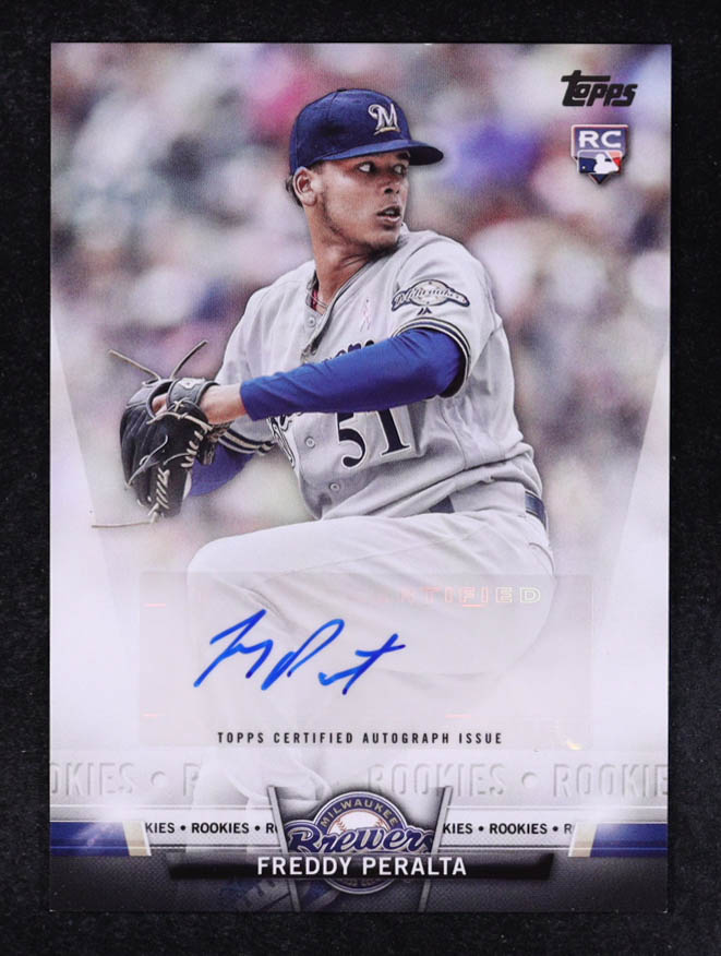 Freddy Peralta 2018 Topps Salute Autographs #SAFP UPD RC at PristineAuction.com Freddy Peralta 2018 Topps Salute Autographs #SAFP UPD RC at PristineAuction.com