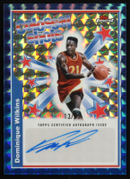 Dominique Wilkins 2024-25 Finest Colossal Shot Signatures Blue Geometric Refractors #BSADWI #13/99 at PristineAuction.com