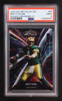 Brett Favre 2023 Wild Card American Metallix 180 Red/White/Blue 3 Lazers #WML-BF #1/1 (PSA 9) at PristineAuction.com
