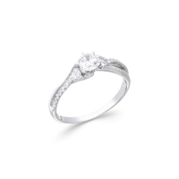 0.35 CTW Natural Diamond Ring Mounted In White Gold H-I, I1-I2 | Estimated Retail Value: $5,455 (IGI) at PristineAuction.com