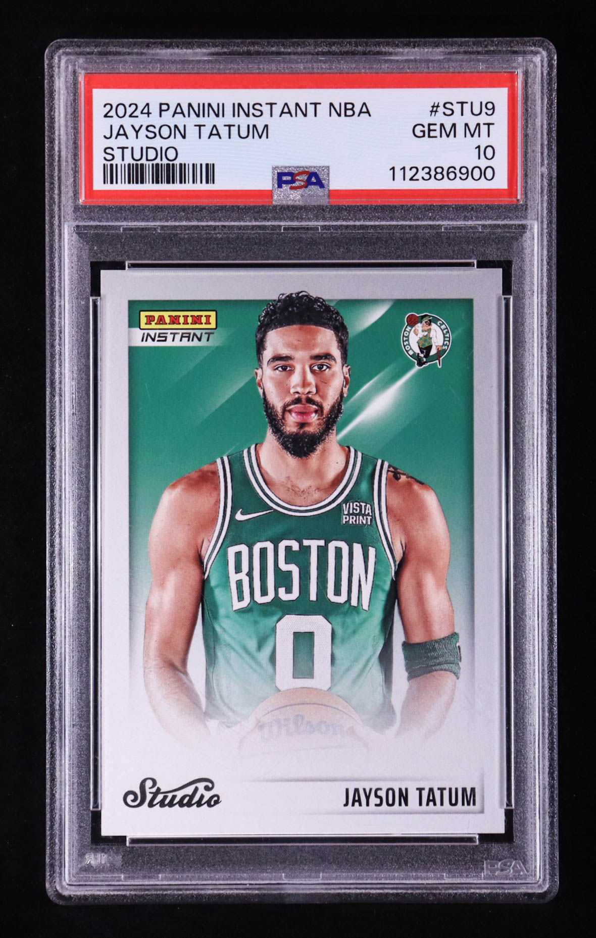 Jayson Tatum 2024 Panini Instant Studio #STU9 (PSA 10) at PristineAuction.com Jayson Tatum 2024 Panini Instant Studio #STU9 (PSA 10) at PristineAuction.com