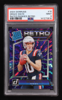Drake Maye 2024 Donruss Rated Rookies Retro #16 RC (PSA 9) at PristineAuction.com