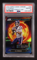 CJ Stroud 2024 Topps Chrome Cosmic Planetary Pursuit Sun #PPSU-CS (PSA 10) at PristineAuction.com