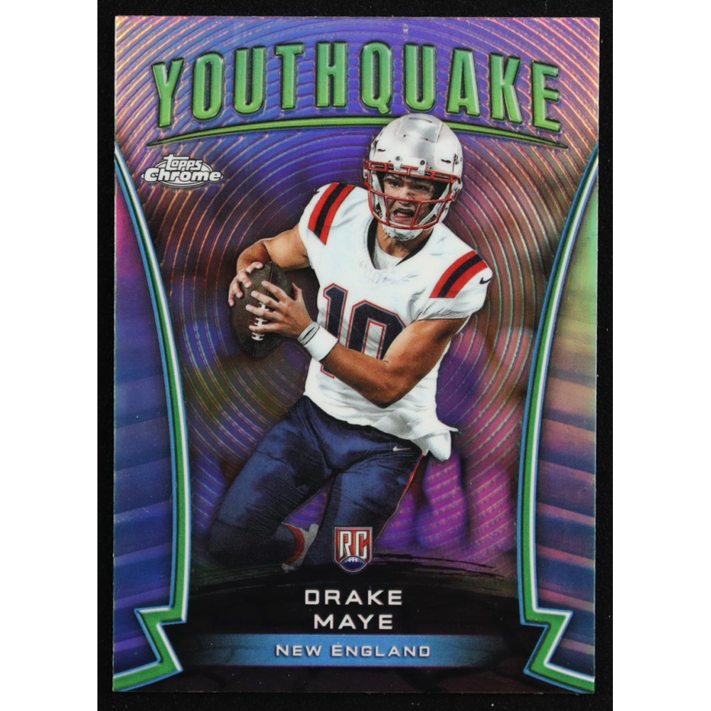 Drake Maye 2024 Topps Chrome Youthquake Refractors #Y2 RC at PristineAuction.com