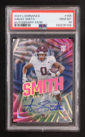 Ainias Smith 2024 Panini Luminance Vivid Autograph #165 RC #03/10 (PSA 10) at PristineAuction.com