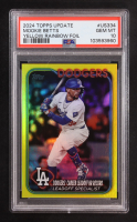 Mookie Betts 2024 Topps Update Series Yellow Rainbow Foil #US-334 (PSA 10) at PristineAuction.com