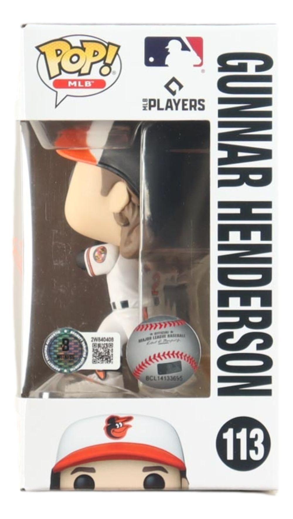 Gunnar Henderson Signed Orioles #113 Funko Pop! Vinyl Figure (Beckett) at PristineAuction.com Gunnar Henderson Signed Orioles #113 Funko Pop! Vinyl Figure (Beckett) at PristineAuction.com