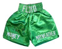 Floyd Mayweather Jr. Signed Boxing Trunks Inscribed "TBE" (Beckett) at PristineAuction.com