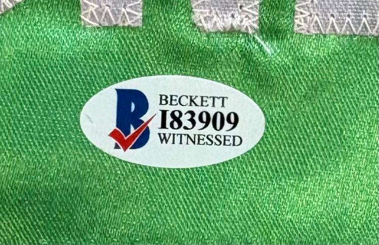 Floyd Mayweather Jr. Signed Boxing Trunks Inscribed "TMT" (Beckett) at PristineAuction.com Floyd Mayweather Jr. Signed Boxing Trunks Inscribed "TMT" (Beckett) at PristineAuction.com