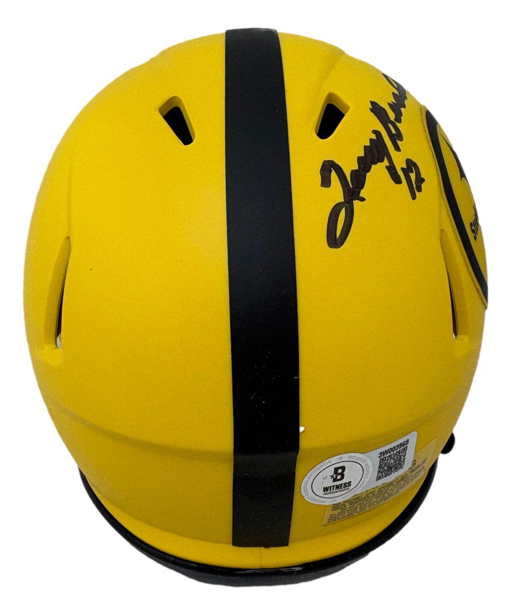 Terry Bradshaw Signed Steelers Rave Alternate Speed Mini Helmet (Beckett) at PristineAuction.com Terry Bradshaw Signed Steelers Rave Alternate Speed Mini Helmet (Beckett) at PristineAuction.com