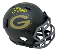 Jordan Love Signed Packers Salute to Service Alternate Speed Mini Helmet (Beckett) at PristineAuction.com
