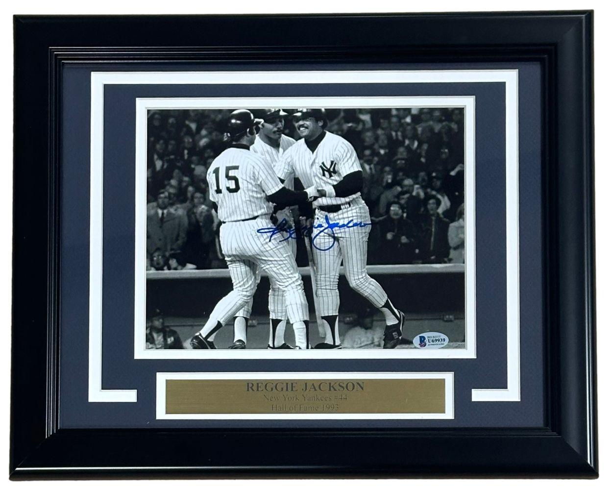 Reggie Jackson Signed Yankees Custom Framed Photo (Beckett) at PristineAuction.com Reggie Jackson Signed Yankees Custom Framed Photo (Beckett) at PristineAuction.com