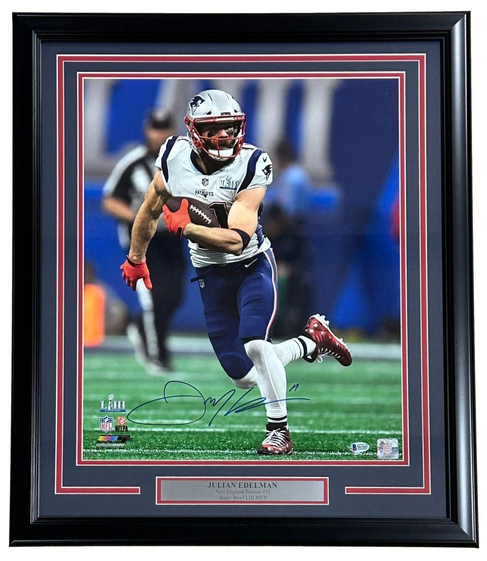 Julian Edelman Signed Patriots Custom Framed Photo (Beckett) at PristineAuction.com Julian Edelman Signed Patriots Custom Framed Photo (Beckett) at PristineAuction.com