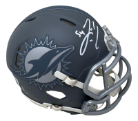 Zach Thomas Signed Dolphins Slate Alternate Speed Mini Helmet (Beckett) at PristineAuction.com