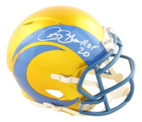 Isaac Bruce Signed Rams Flash Alternate Speed Mini Helmet Inscribed "HOF 20" (Beckett) at PristineAuction.com