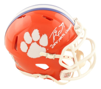 Travis Etienne Jr. Signed Clemson Tigers Speed Mini Helmet Inscribed "2018 Natl Champs" (Beckett) at PristineAuction.com