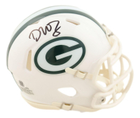 Dontayvion Wicks Signed Packers Alternate Speed Mini Helmet (JSA) at PristineAuction.com