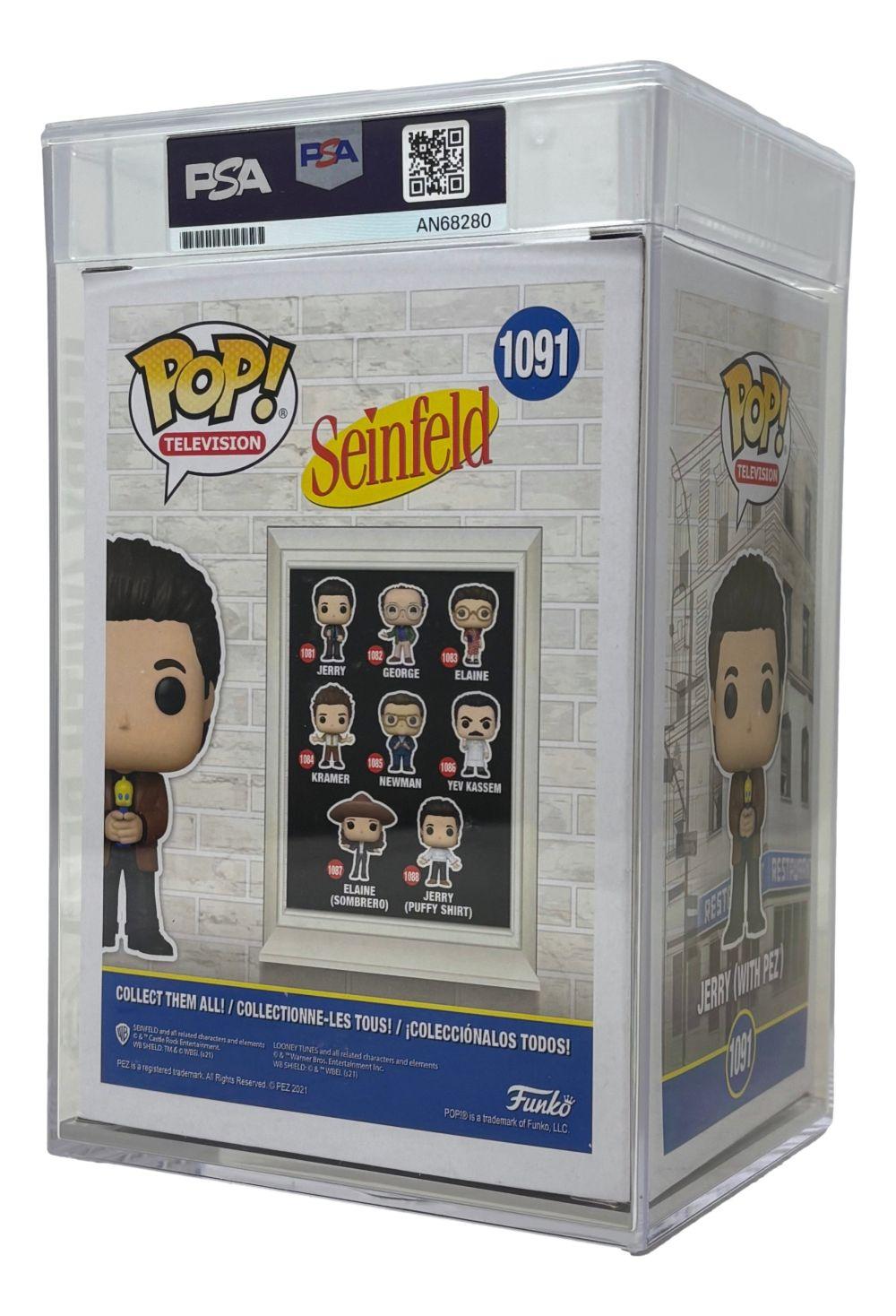 Jerry Seinfeld Signed "Seinfeld" #1091 Jerry (With Pez) Funko Pop! Vinyl Figure (PSA) at PristineAuction.com Jerry Seinfeld Signed "Seinfeld" #1091 Jerry (With Pez) Funko Pop! Vinyl Figure (PSA) at PristineAuction.com