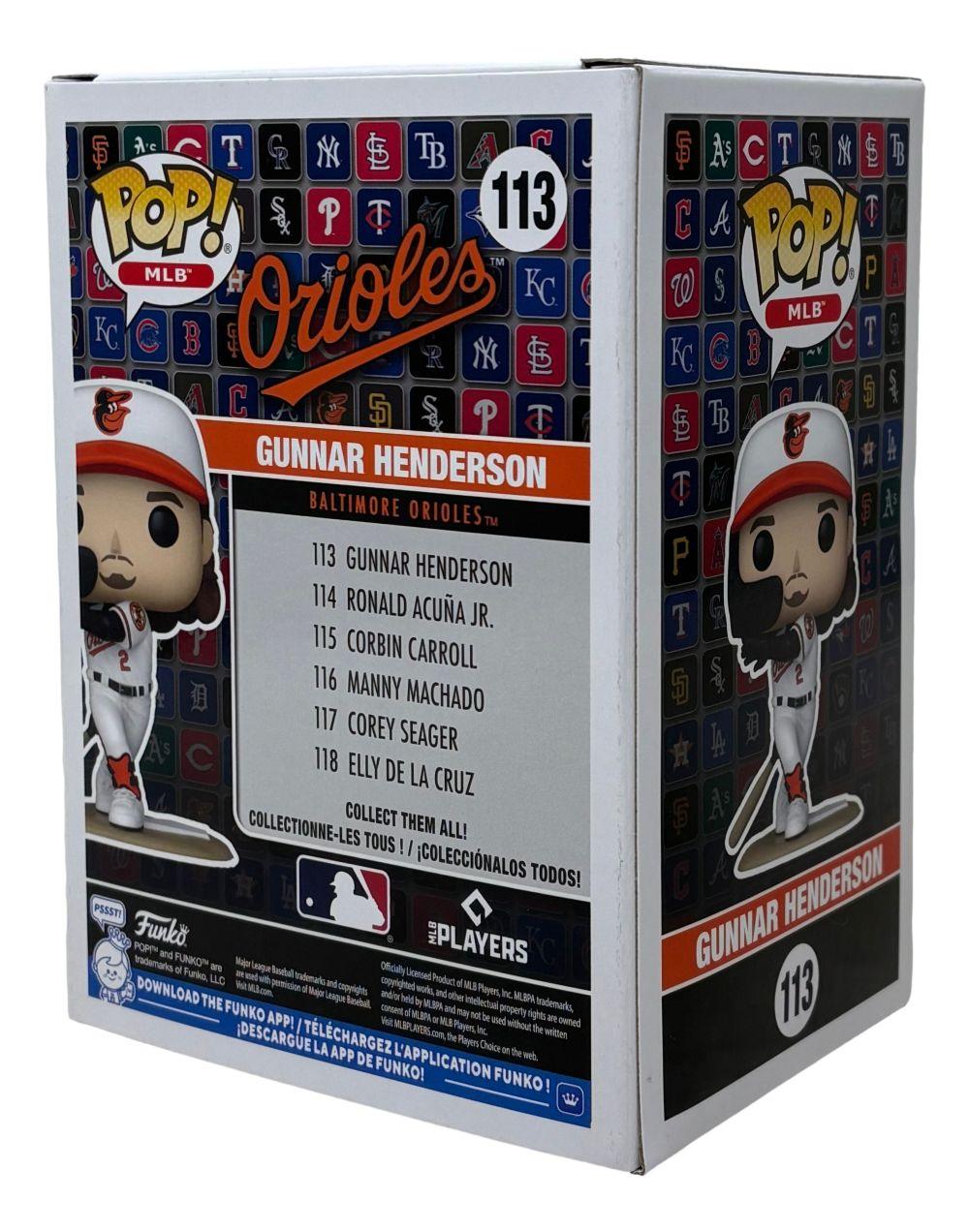 Gunnar Henderson Signed Orioles #113 Funko Pop! Vinyl Figure Inscribed "23 AL ROY" (Beckett) at PristineAuction.com Gunnar Henderson Signed Orioles #113 Funko Pop! Vinyl Figure Inscribed "23 AL ROY" (Beckett) at PristineAuction.com