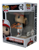 Gunnar Henderson Signed Orioles #113 Funko Pop! Vinyl Figure Inscribed "23 AL ROY" (Beckett) at PristineAuction.com
