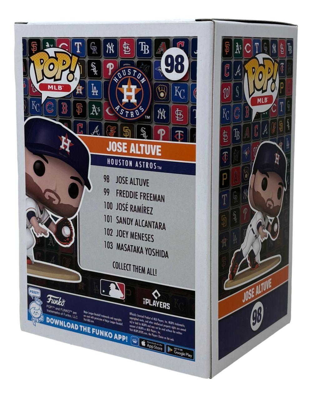 Jose Altuve Signed Astros #98 Funko Pop! Vinyl Figure (Beckett) at PristineAuction.com Jose Altuve Signed Astros #98 Funko Pop! Vinyl Figure (Beckett) at PristineAuction.com