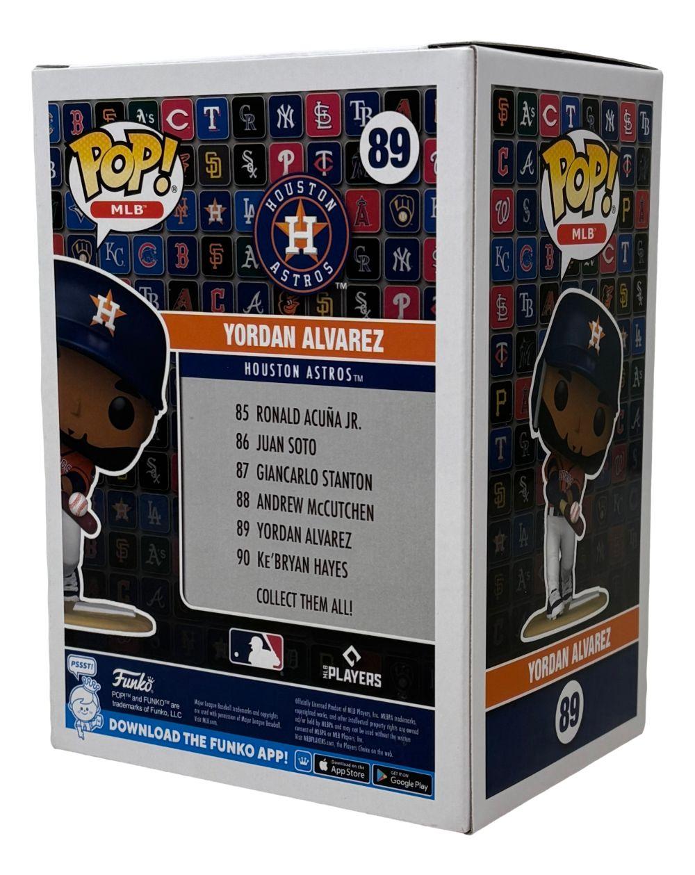 Yordan Alvarez Signed Astros #89 Funko Pop! Vinyl Figure (Beckett) at PristineAuction.com Yordan Alvarez Signed Astros #89 Funko Pop! Vinyl Figure (Beckett) at PristineAuction.com