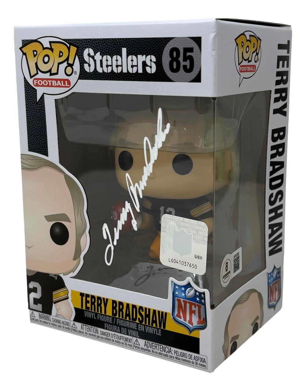 Terry Bradshaw Signed Steelers #85 Funko Pop! Vinyl Figure (Beckett) at PristineAuction.com Terry Bradshaw Signed Steelers #85 Funko Pop! Vinyl Figure (Beckett) at PristineAuction.com