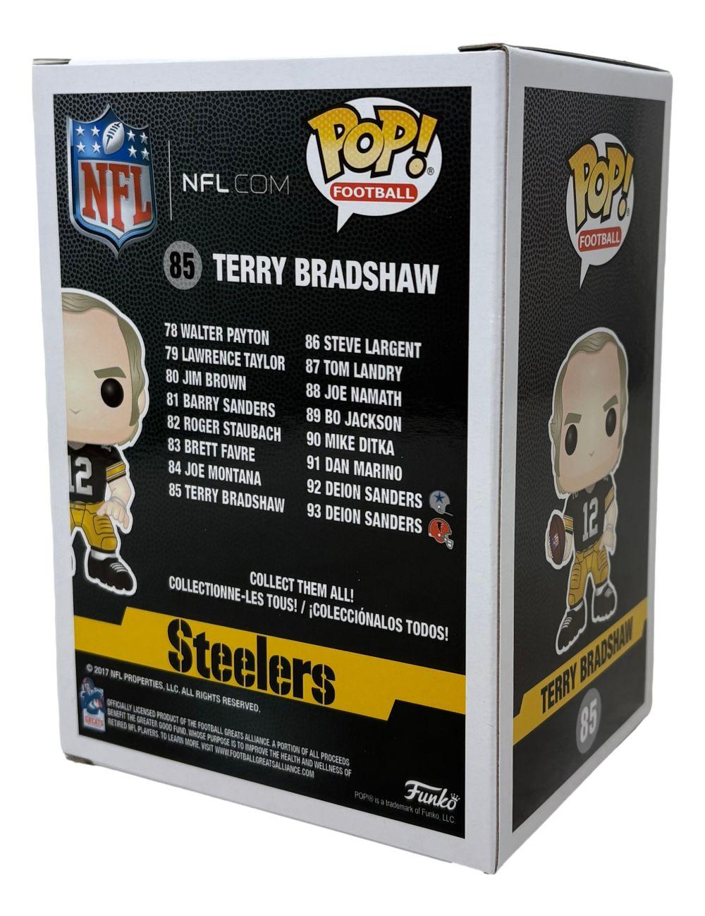 Terry Bradshaw Signed Steelers #85 Funko Pop! Vinyl Figure (Beckett) at PristineAuction.com Terry Bradshaw Signed Steelers #85 Funko Pop! Vinyl Figure (Beckett) at PristineAuction.com