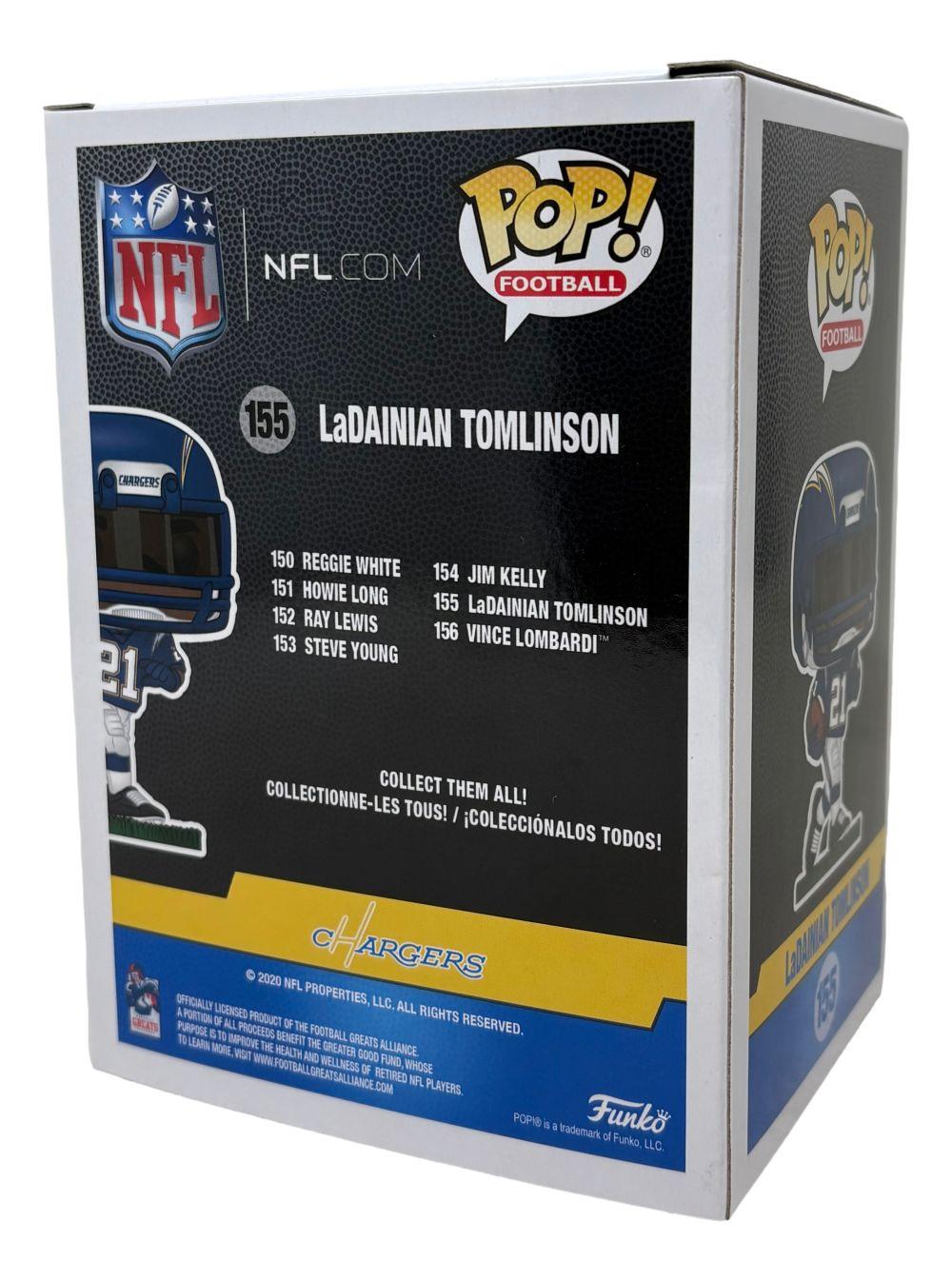 LaDainian Tomlinson Signed "Chargers" #155 Funko Pop! Vinyl Figure Inscribed "HOF 17" (Beckett) at PristineAuction.com LaDainian Tomlinson Signed "Chargers" #155 Funko Pop! Vinyl Figure Inscribed "HOF 17" (Beckett) at PristineAuction.com