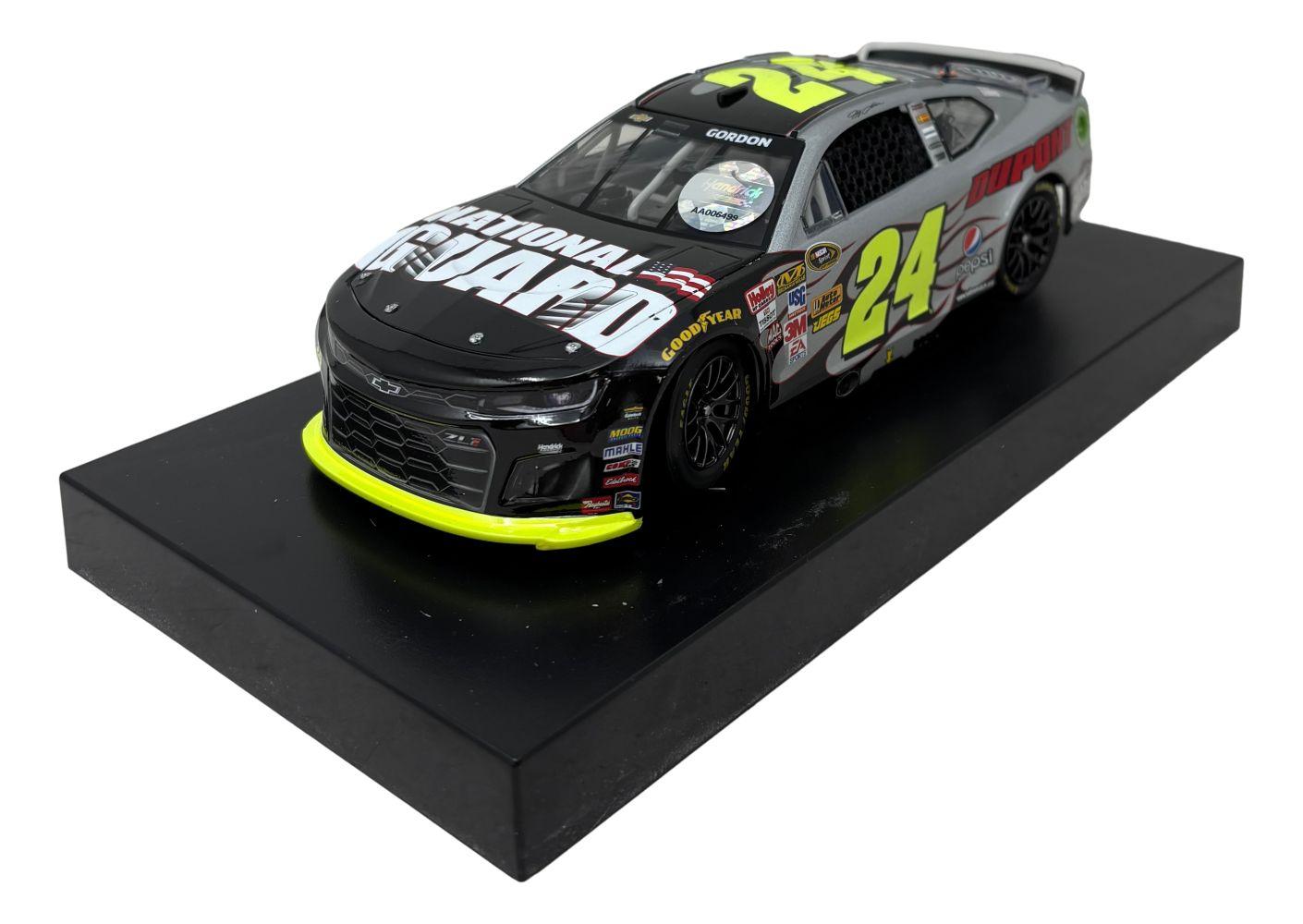 Jeff Gordon Signed LE NASCAR #24 National Guard Candy Finish 2024 Camaro ZL1 1:24 Scale Diecast Car (PSA) at PristineAuction.com Jeff Gordon Signed LE NASCAR #24 National Guard Candy Finish 2024 Camaro ZL1 1:24 Scale Diecast Car (PSA) at PristineAuction.com