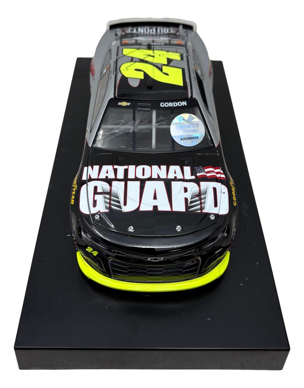 Jeff Gordon Signed LE NASCAR #24 National Guard Candy Finish 2024 Camaro ZL1 1:24 Scale Diecast Car (PSA) at PristineAuction.com Jeff Gordon Signed LE NASCAR #24 National Guard Candy Finish 2024 Camaro ZL1 1:24 Scale Diecast Car (PSA) at PristineAuction.com