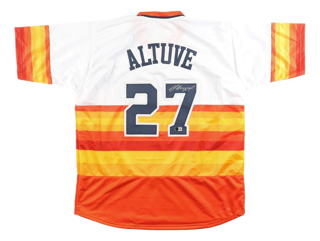 Jose Altuve Signed Jersey (Beckett) at PristineAuction.com Jose Altuve Signed Jersey (Beckett) at PristineAuction.com