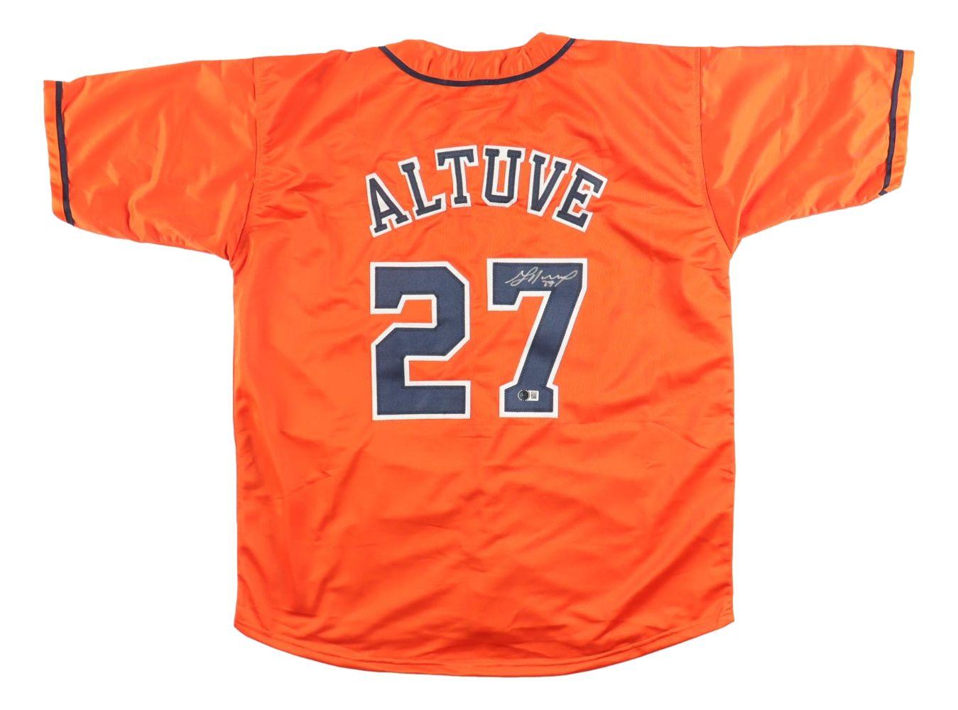 Jose Altuve Signed Jersey (Beckett) at PristineAuction.com Jose Altuve Signed Jersey (Beckett) at PristineAuction.com