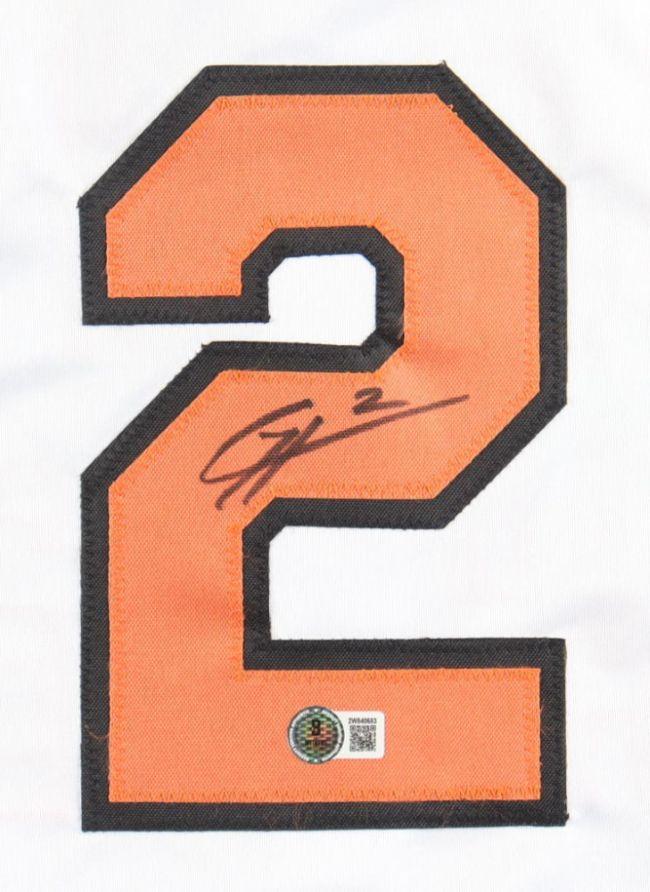 Gunnar Henderson Signed Jersey (Beckett) at PristineAuction.com Gunnar Henderson Signed Jersey (Beckett) at PristineAuction.com