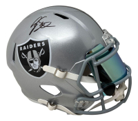 Geno Smith Signed Raiders Full-Size Speed Helmet with Custom Visor (Beckett) at PristineAuction.com