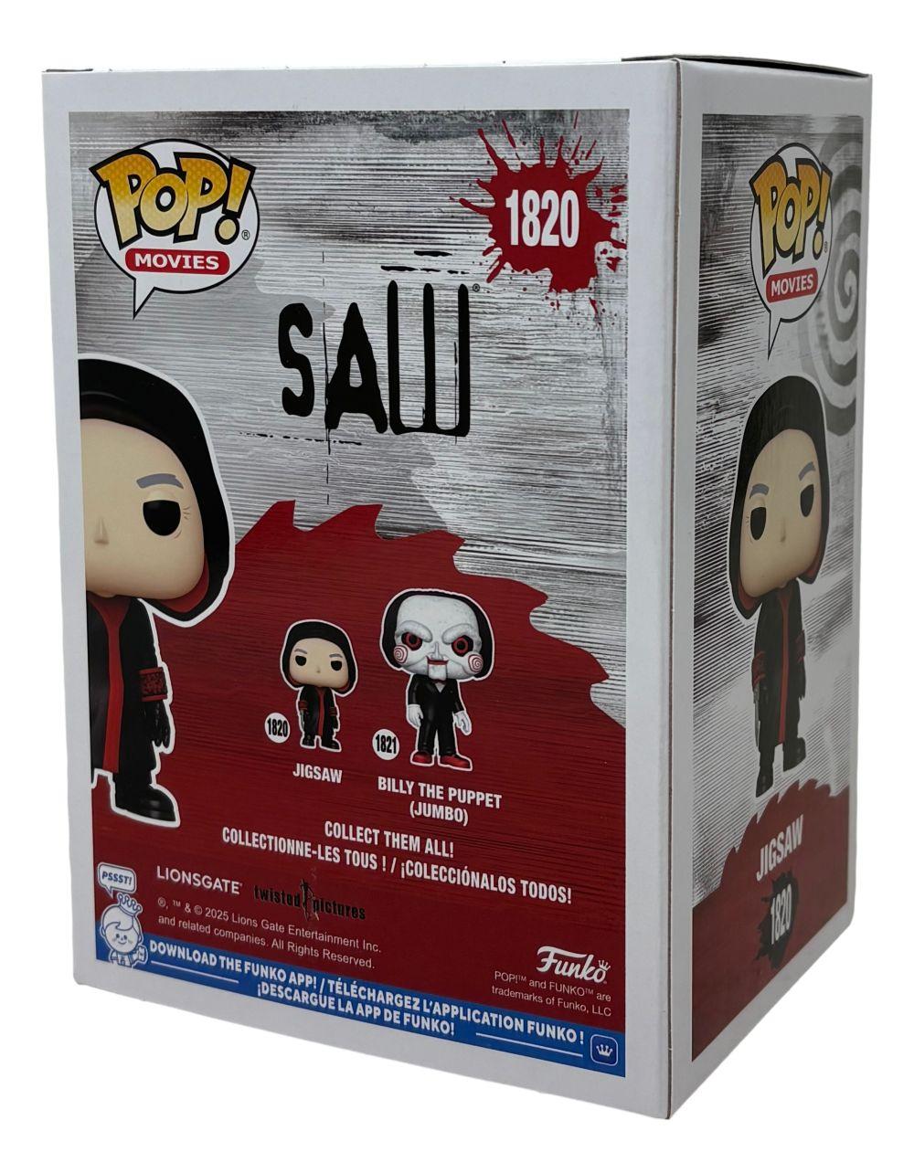 Tobin Bell Signed "Saw" #1820 Jigsaw Funko Pop! Vinyl Figure Inscribed "Jigsaw" (Beckett) at PristineAuction.com Tobin Bell Signed "Saw" #1820 Jigsaw Funko Pop! Vinyl Figure Inscribed "Jigsaw" (Beckett) at PristineAuction.com