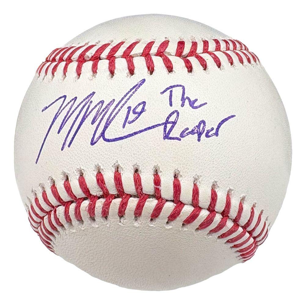 Mason Miller Signed OML Baseball Inscribed "The Reaper" (Beckett) at PristineAuction.com Mason Miller Signed OML Baseball Inscribed "The Reaper" (Beckett) at PristineAuction.com