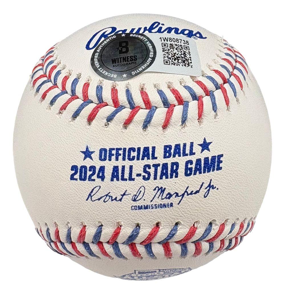 Mason Miller Signed 2024 All-Star Game Baseball Inscribed "The Reaper" (Beckett) at PristineAuction.com Mason Miller Signed 2024 All-Star Game Baseball Inscribed "The Reaper" (Beckett) at PristineAuction.com